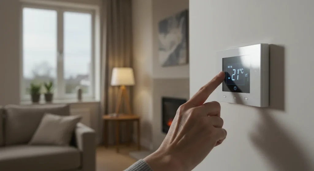 Ensuring the property is at a comfortable temperature